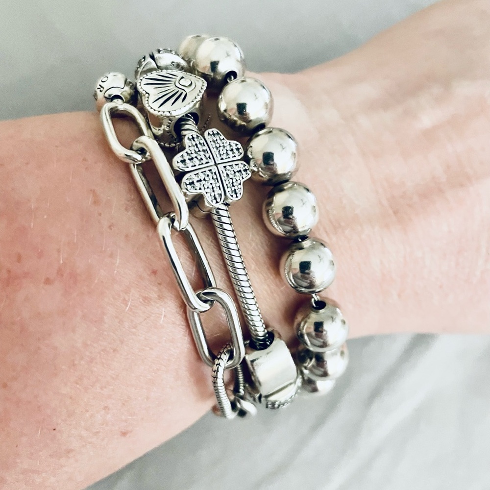 Silpada Sterling Silver 10mm Ball Bead Bracelet